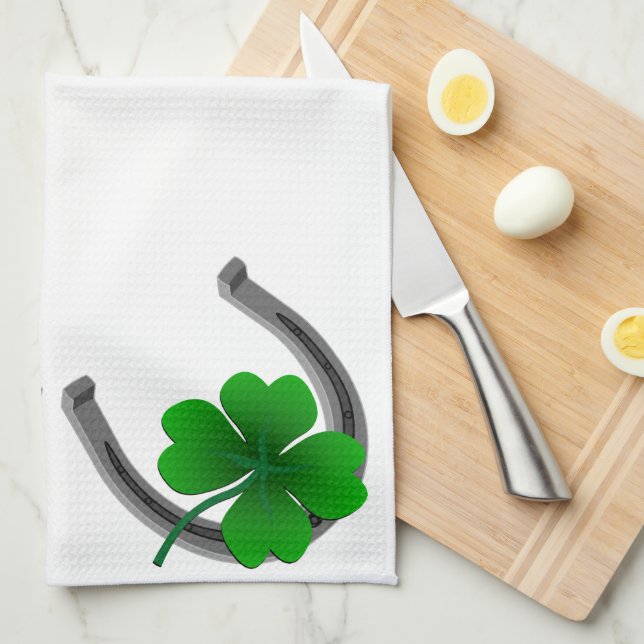 Lucky Towels St. Patrick's Tea Towels Customise (Quarter Fold)