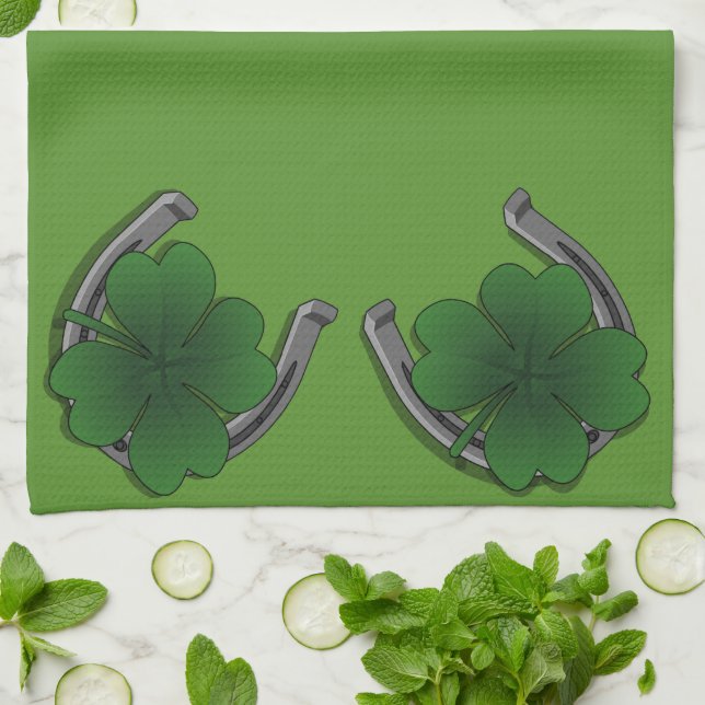 Lucky Towels St. Patrick's Tea Towels Customise (Folded)