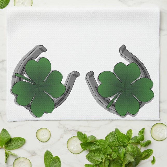 Lucky Towels St. Patrick's Tea Towels Customise (Folded)