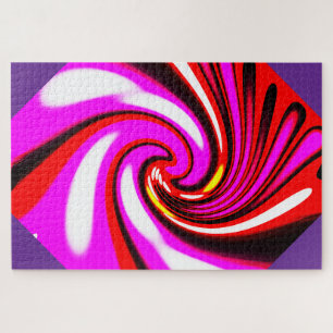 Lucky twist Christmas festive art Jigsaw Puzzle