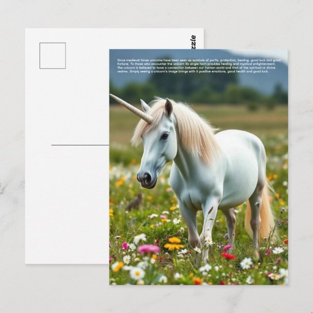 Lucky Unicorn Postcard (Front/Back)