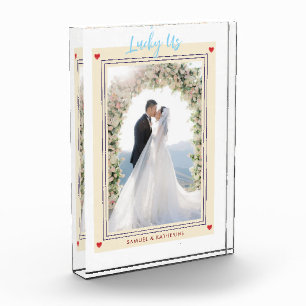 Lucky Us Romantic Wedding Photo Block