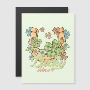 Lucky Vibes - Colourful Clovers & Golden Horseshoe