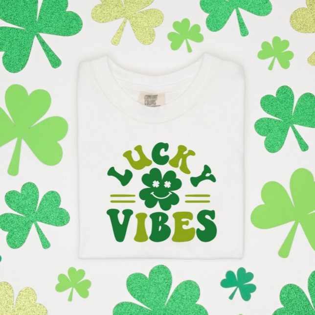 Lucky Vibes Four Leaf Clover T-Shirt (Creator Uploaded)
