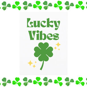 Lucky Vibes St. Patrick’s Day Postcard