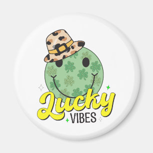 lucky vibes st patricks day magnet