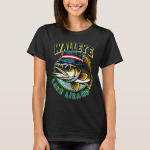 Lucky Walleye Lake Lizard Fishing  T-Shirt