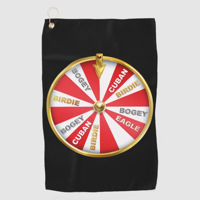 Lucky Wheel Golf Towel (Front)