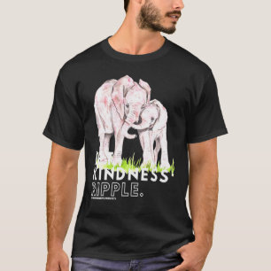 Lucky White Elephant Mandala Love Loving Kindness  T-Shirt