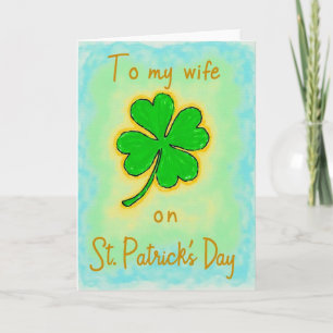 Lucky Wife St Patricks Day Card