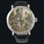 Lucky Wolf Pack – St. Patrick’s Day Family Howling Watch<br><div class="desc">This unique St. Patrick’s Day design features a powerful wolf family howling under the glowing full moon, surrounded by lucky shamrocks and festive Irish elements. Perfect for wolf lovers, nature fans, and anyone celebrating Irish pride. A bold and magical design ideal for t-shirts, mugs, stickers, and gifts during the St....</div>