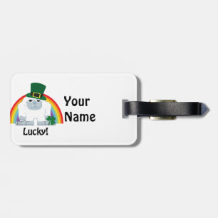 Lucky Yeti Leprechaun Luggage Tag