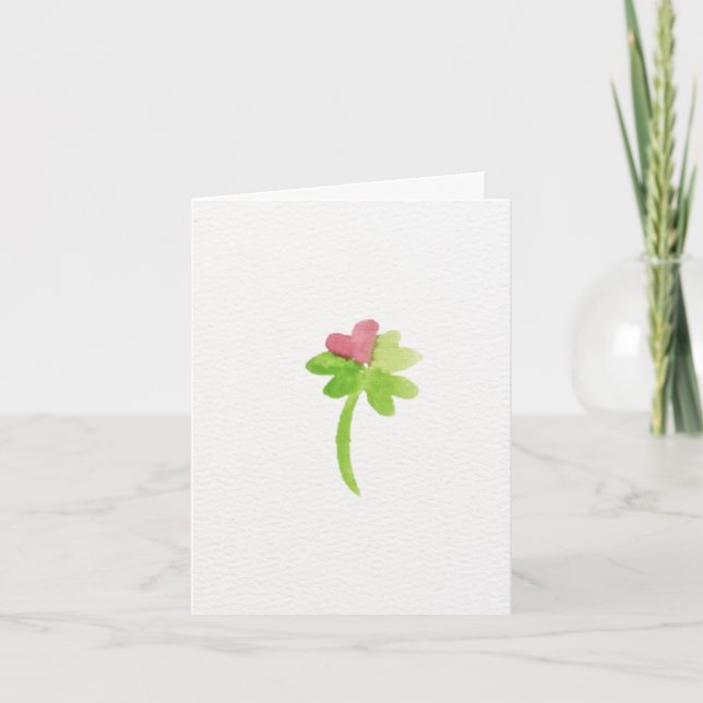 Lucky You're Mine Folded Valentine's Day Card (Front)