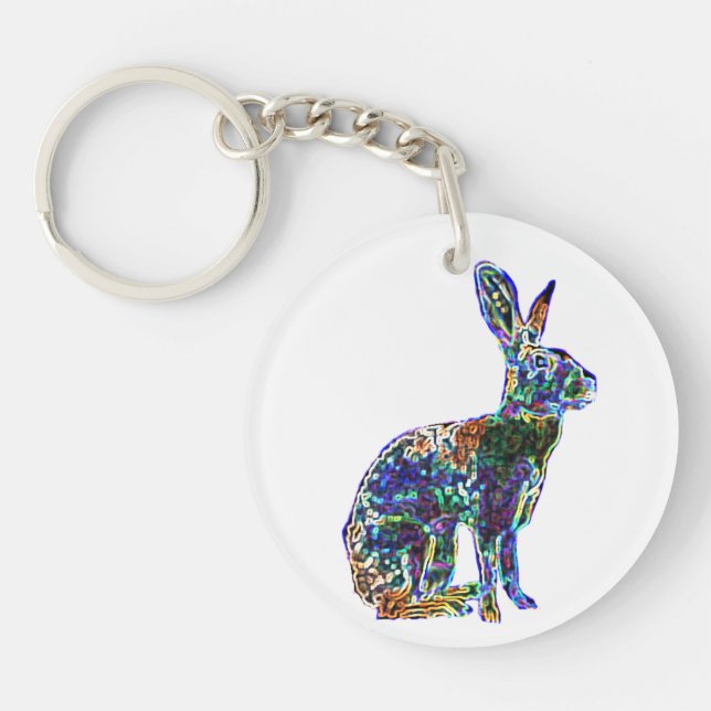 Lucky Zodiac Hare | keychain (Front)
