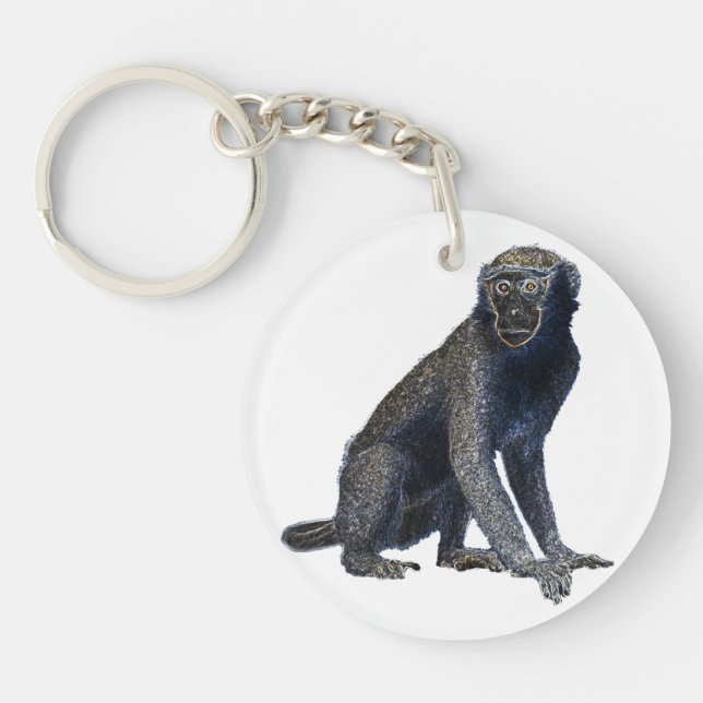 Lucky Zodiac Monkey | keychain (Front)