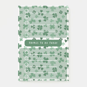 LuckyClover ToDo List ShamrockThemed Daily Planner Post-it Notes