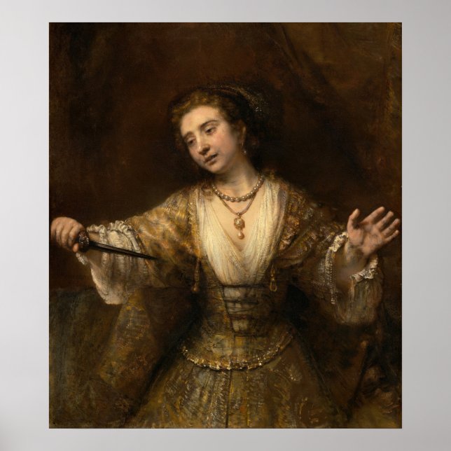 Lucretia - Rembrandt Fine Art Poster (Front)