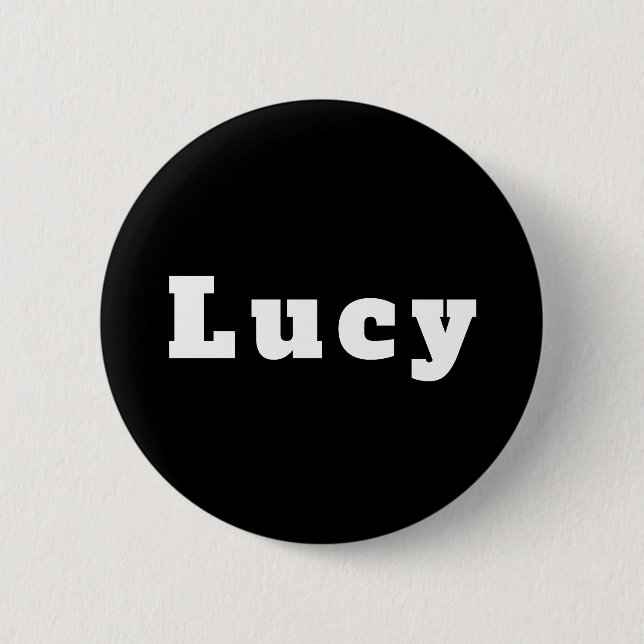 Lucy 6 Cm Round Badge (Front)
