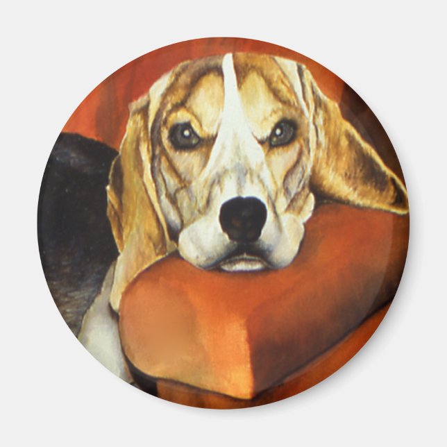 Lucy Beagle Magnet (Front)