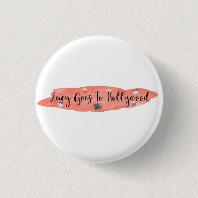 Lucy Goes To Hollywood Logo Badge (Front)