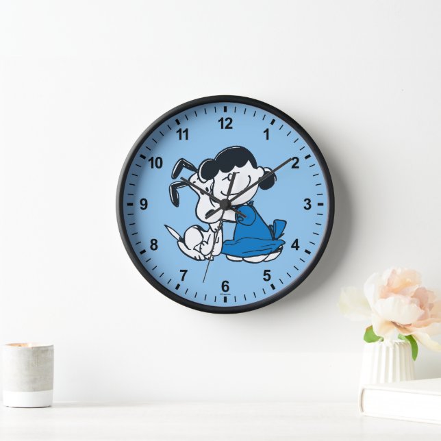 Lucy Hugging Snoopy Clock (Home)