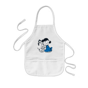 Lucy Hugging Snoopy Kids Apron