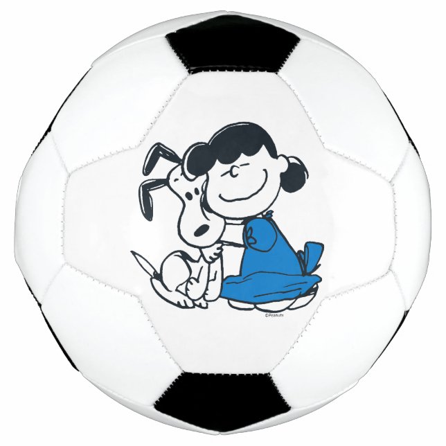 Lucy Hugging Snoopy Soccer Ball (Front)