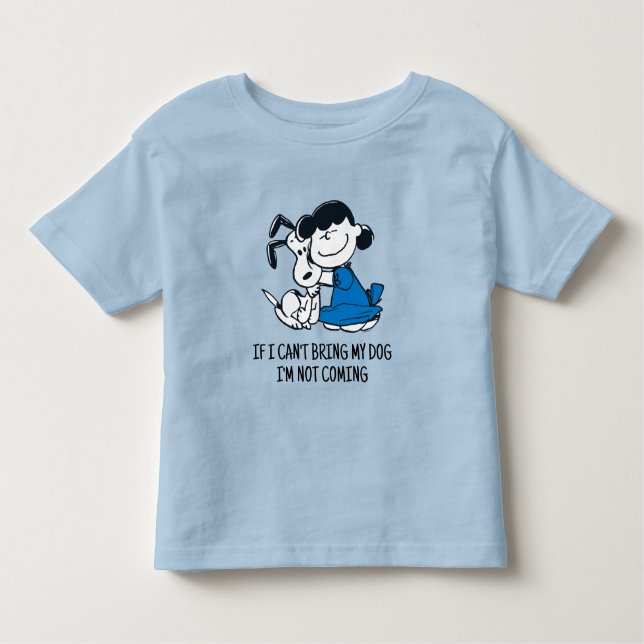 Lucy Hugging Snoopy Toddler T-Shirt (Front)