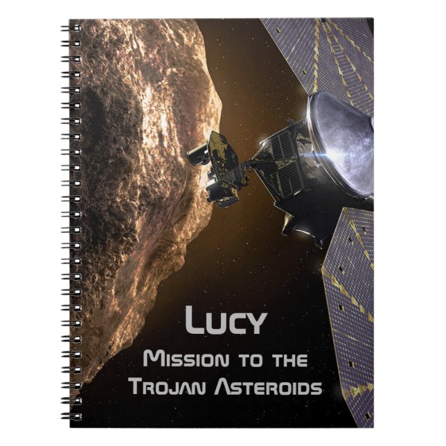 Lucy Mission to Study Trojan Asteroids Notebook (Front)