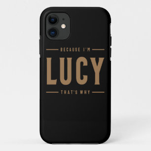 Lucy Name Personalised Birthday Name Lucy  iPhone 11 Case