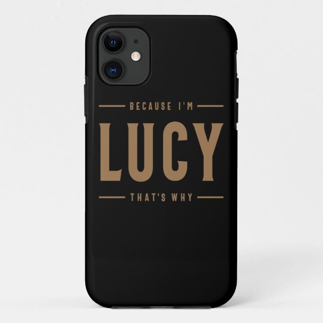 Lucy Name Personalised Birthday Name Lucy  Case-Mate iPhone Case (Back)