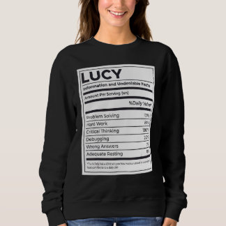 Lucy Nutrition Information Problem Solving Hard Wo Sweatshirt