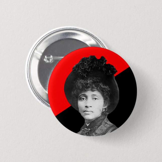 Lucy Parsons Anarcho-Communist 6 Cm Round Badge (Front & Back)