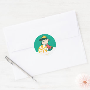 Lucy Peppermint Candy Classic Round Sticker