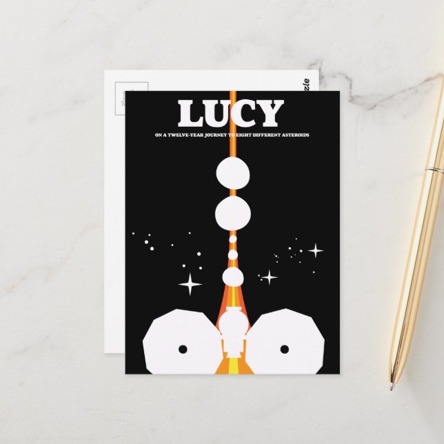 LUCY space mission Postcard (Front/Back In Situ)