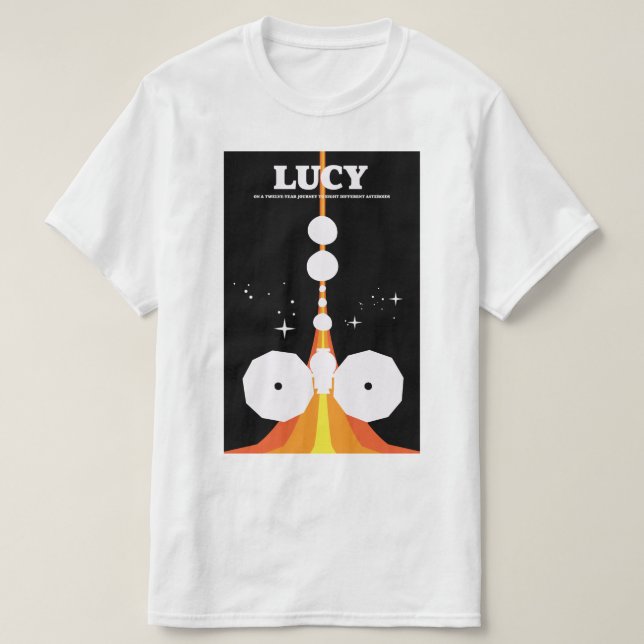 LUCY space mission T-Shirt (Design Front)