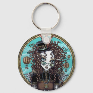 "Lucy" Steam Punk Air Balloon Fairy Art Keychain