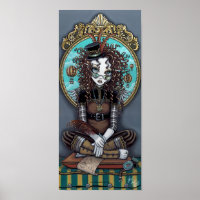 "Lucy" Steam Punk Fairy Art Poster