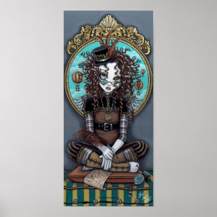 "Lucy" Steam Punk Fairy Art Poster