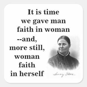 Lucy Stone Women's Civil Rights Social Reformer Square Sticker