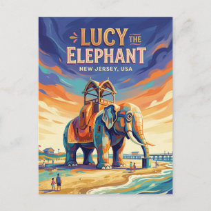Lucy the Elephant USA Postcard