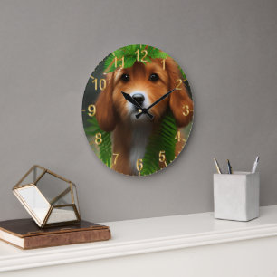 Lucy The Labrador Puppy, Large Clock