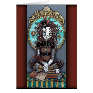 "Lucy" Victorian Steampunk Fairy Card