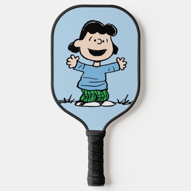 Lucy With Arms Wide Pickleball Paddle (Front)