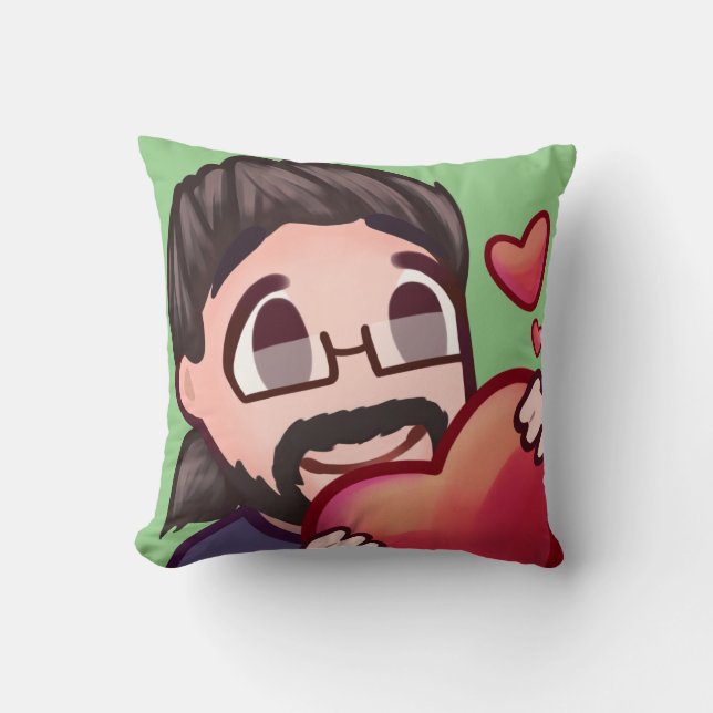Ludarx | Love | Probably the coolest pillow | Mint (Front)