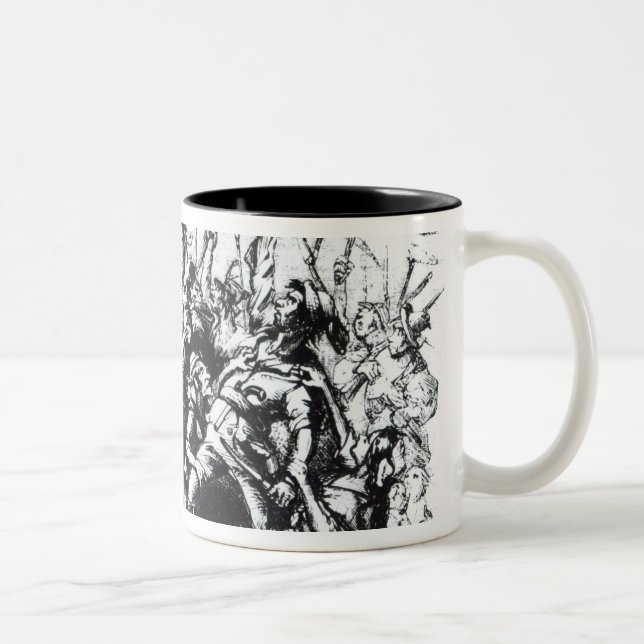 Luddite Rioters, 1811-12 Two-Tone Coffee Mug (Right)