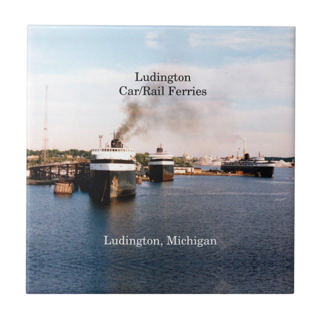 Ludington Car/Rail Ferries tile (Front)