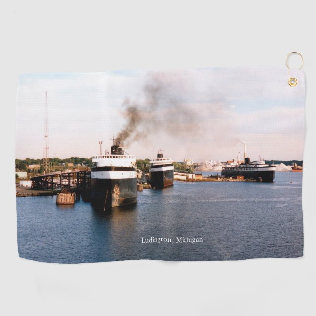 Ludington Ferries golf towel (Horizontal)