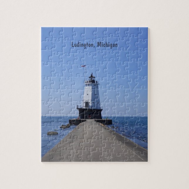 Ludington Lighthouse Jigsaw Puzzle (Vertical)
