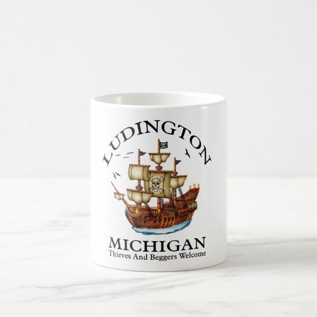 Ludington Michigan 2 Coffee Mug (Center)